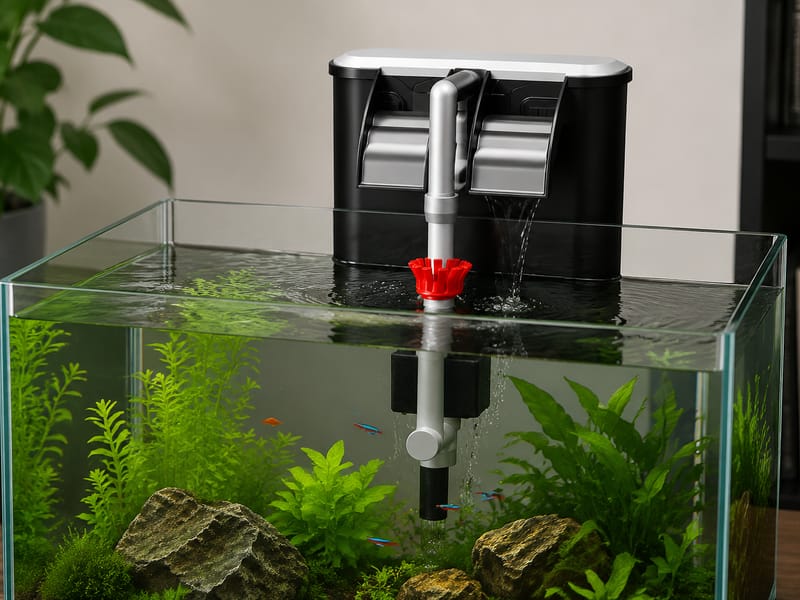 Filtros de mochila para acuario: guía de compra mayorista — supporting aquarium detail