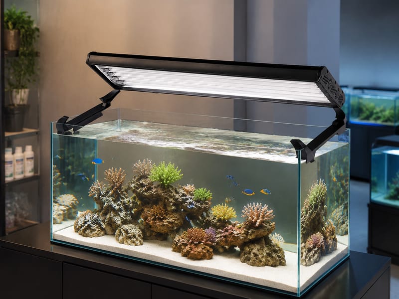 T5 HO aquarium lights wholesale: guía para compradores — supporting aquarium detail