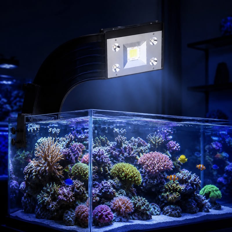 Imagen de detalle 3 del conjunto de acuario WK004 con luz LED de pinza de alta potencia, modelo WK004, para mayoristas y compradores OEM de equipamiento para acuarios