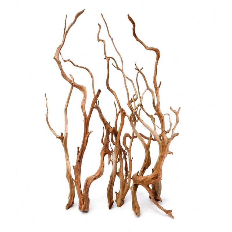 Azalea Root Driftwood WK018 Imagen de funciones del modelo WK018 para distribuidores y equipos de aprovisionamiento de decoración para acuarios y aquascaping
