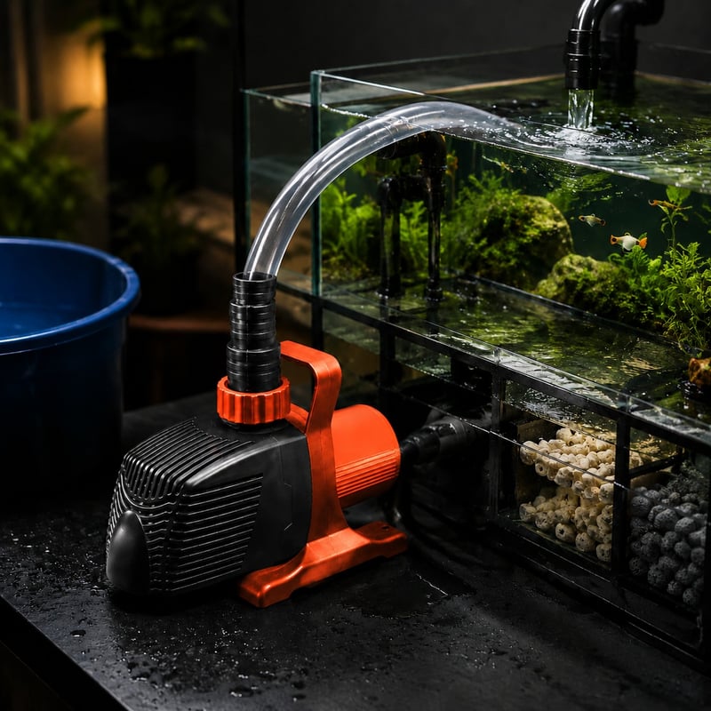 Bomba de agua para acuario de velocidad variable y 4 polos WK024, imagen de funciones del modelo WK024 para distribuidores y equipos de aprovisionamiento de productos para acuarios