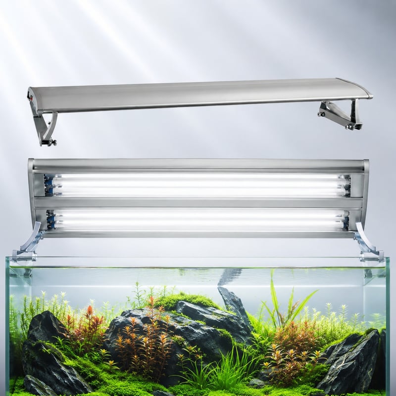 Luz para acuarios de 6 lámparas WK025, imagen de ventajas del modelo WK025 para distribuidores y equipos de aprovisionamiento de productos para acuarios