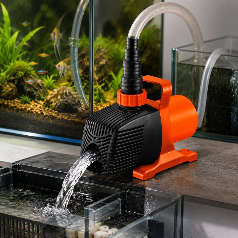 Bomba de agua para acuario de velocidad variable y 4 polos WK026, imagen de detalle 3 del modelo WK026 para compradores mayoristas y OEM de equipos para acuarios