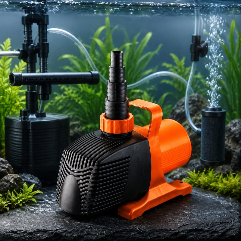 Bomba de agua para acuario de velocidad variable y 4 polos WK026, imagen de detalle 4 del modelo WK026 para compradores mayoristas y OEM de equipos para acuarios