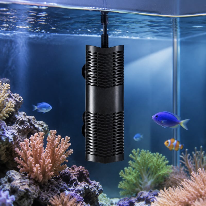 Imagen de las funciones del calentador de acuario digital compacto de alta potencia WK028, modelo WK028, para distribuidores y equipos de abastecimiento de equipos para acuarios