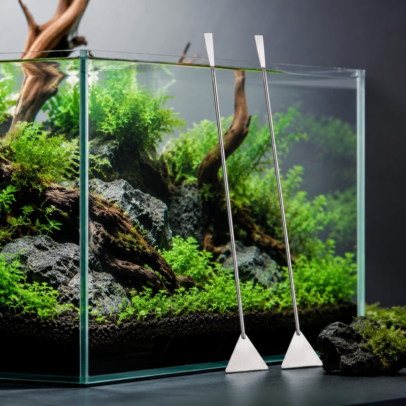 Imagen de detalle 2 del juego de herramientas de aquascaping WK037, modelo WK037, para compradores mayoristas y de equipos para acuarios