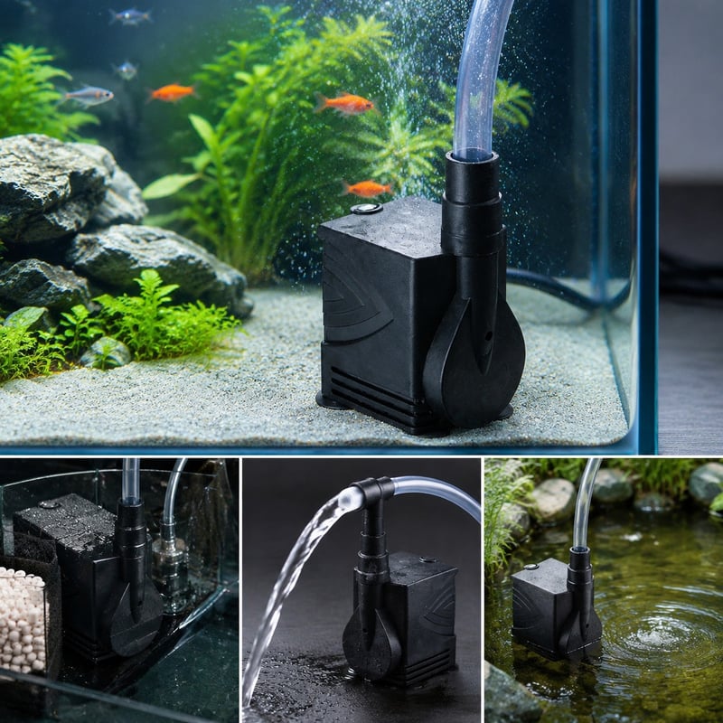 Imagen de detalle 3 de la mini bomba de agua sumergible para acuarios WK042, modelo WK042, para mayoristas de equipamiento para acuarios y compradores OEM