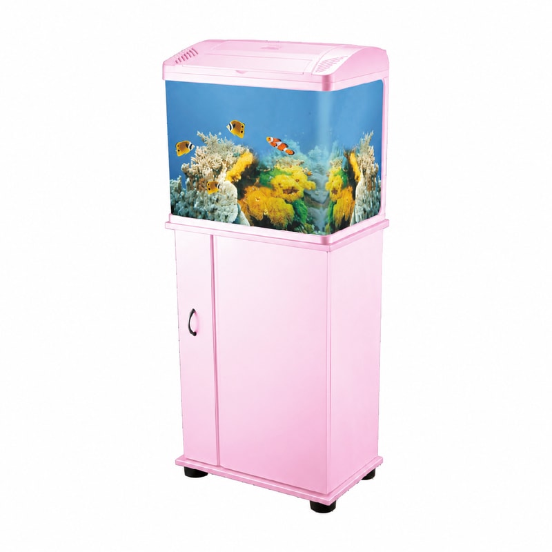 WK047 Pecera de acuario de vidrio con frontal curvo, mueble y luz LED para acuarios al por mayor, suministro OEM y para distribuidores