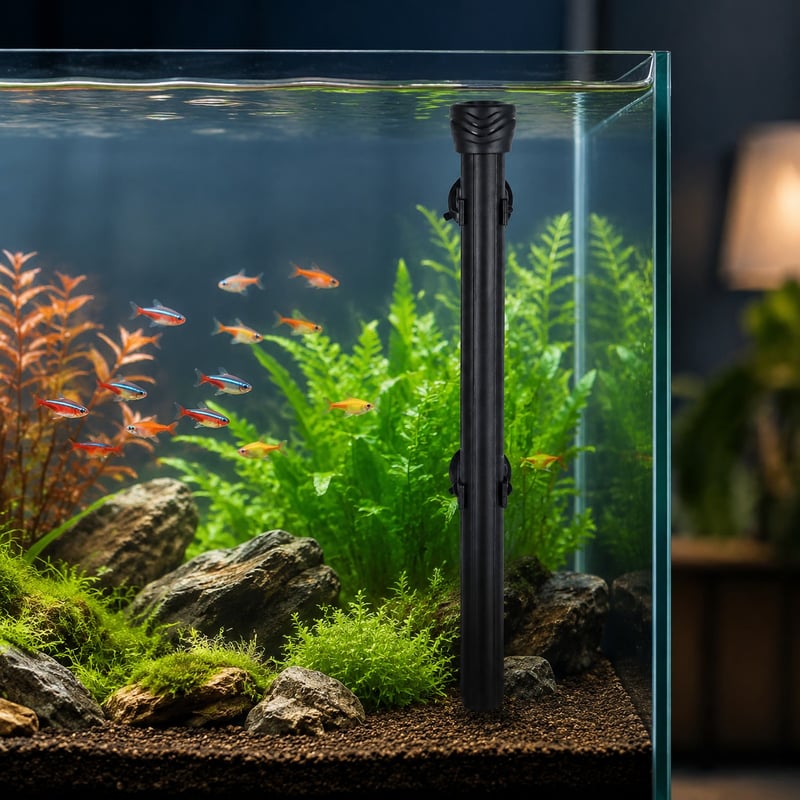 Imagen de funciones del calentador de acuario de fibra de carbono WK053, modelo WK053, para distribuidores de equipos para acuarios y equipos de compras