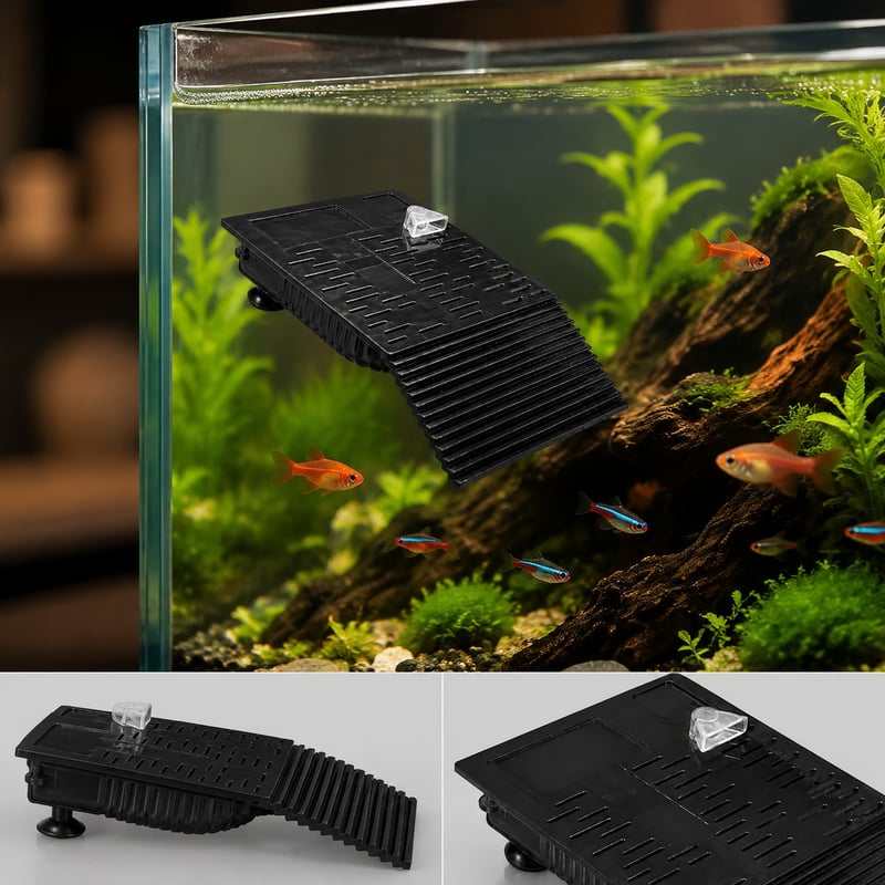 Imagen de detalle 3 del calentador de acuario con plataforma para tortugas WK055, modelo WK055, para compradores mayoristas y OEM de equipos para acuarios