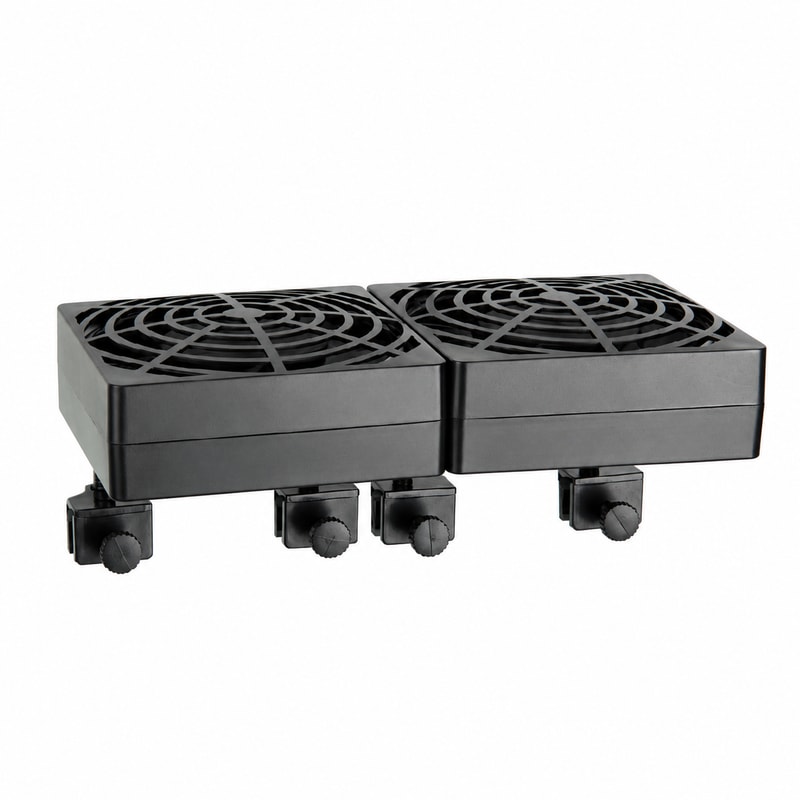 WK061 Ventilador de refrigeración para acuarios con doble cabezal y clip para peceras, para mantenimiento y accesorios de acuarios, venta al por mayor, suministro OEM y para distribuidores