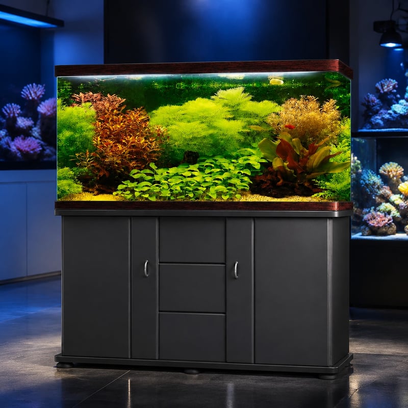 Imagen de rendimiento del acuario de vidrio para peces con mueble Hb WK068, modelo WK068, para distribuidores y equipos de aprovisionamiento de acuarios