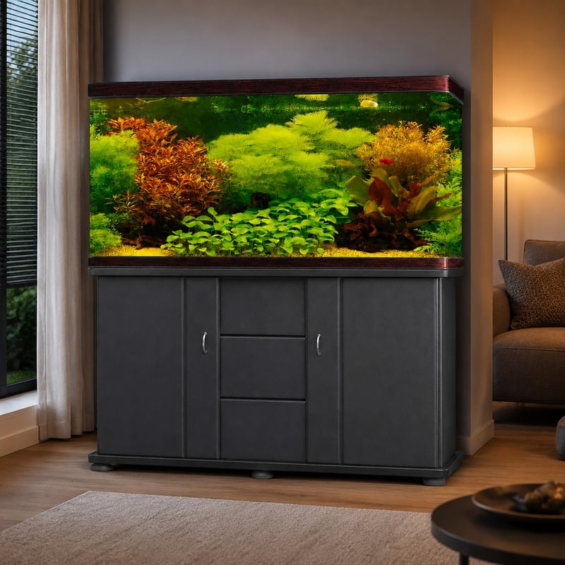 Imagen de funciones del acuario de vidrio para peces con mueble Hb WK068, modelo WK068, para distribuidores y equipos de aprovisionamiento de acuarios