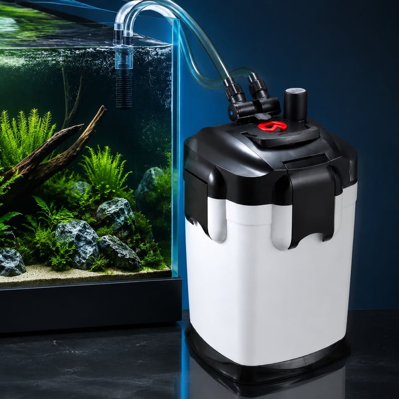Imagen de rendimiento del Filtro externo de acuario WK074, modelo WK074, para distribuidores y equipos de aprovisionamiento de soluciones de filtración para acuarios