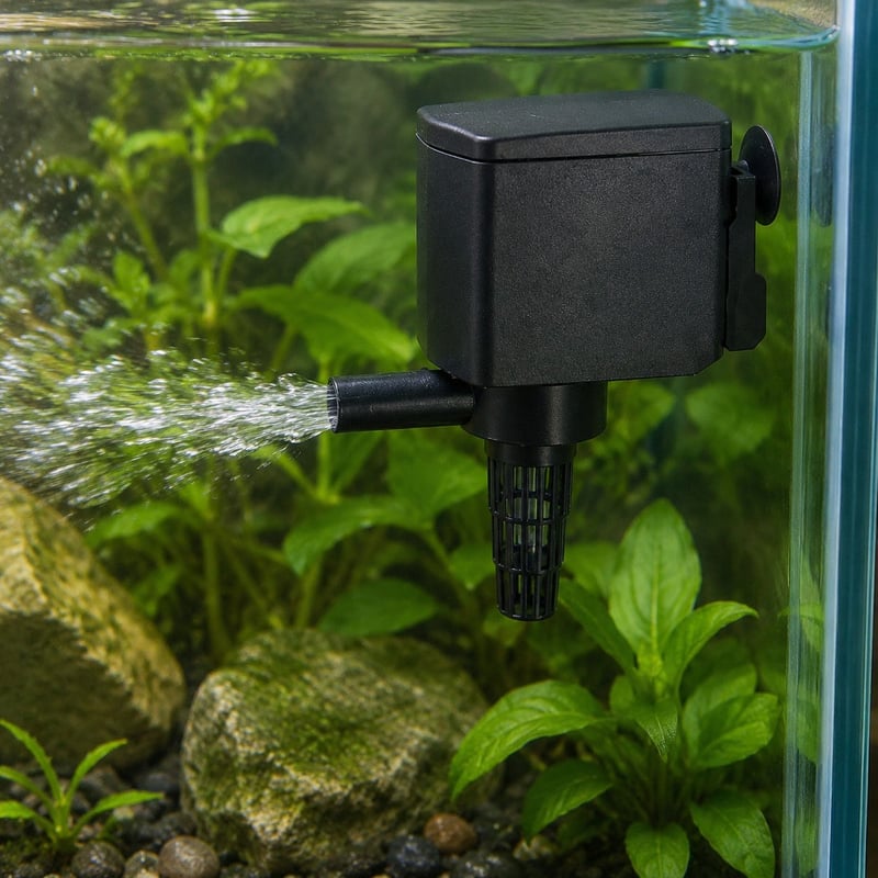 Imagen de detalle 3 de la bomba de agua sumergible para acuarios 3 en 1 WK080, modelo WK080, para compradores mayoristas y OEM de equipos para acuarios