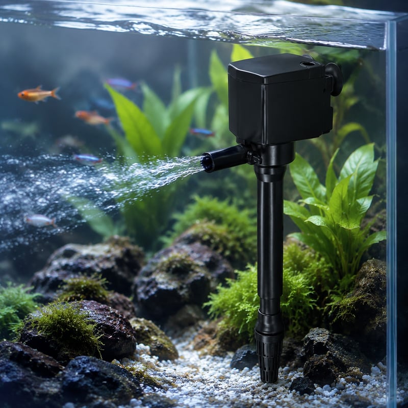 Imagen de detalle 2 del modelo WK082 de la bomba de agua sumergible para acuarios 3 en 1, para compradores mayoristas y OEM de equipos para acuarios