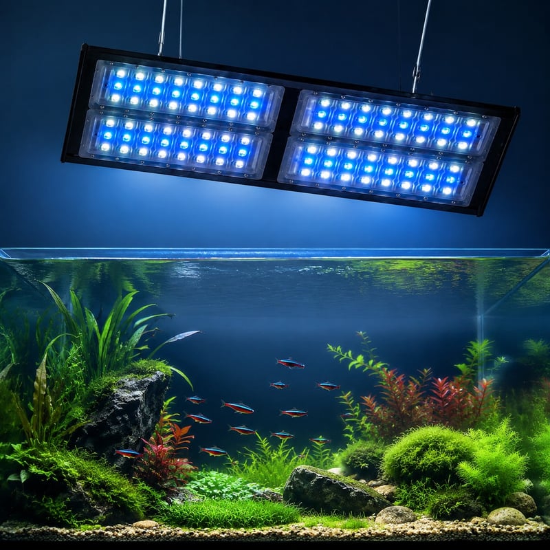 Imagen detallada 2 de la luz LED para acuarios de alta potencia e impermeable, modelo WK084, para compradores mayoristas y OEM de equipos para acuarios