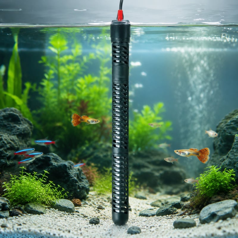 Imagen de rendimiento del calentador de acuario de cuarzo digital WK087, modelo WK087, para distribuidores de equipos de acuario y equipos de compras