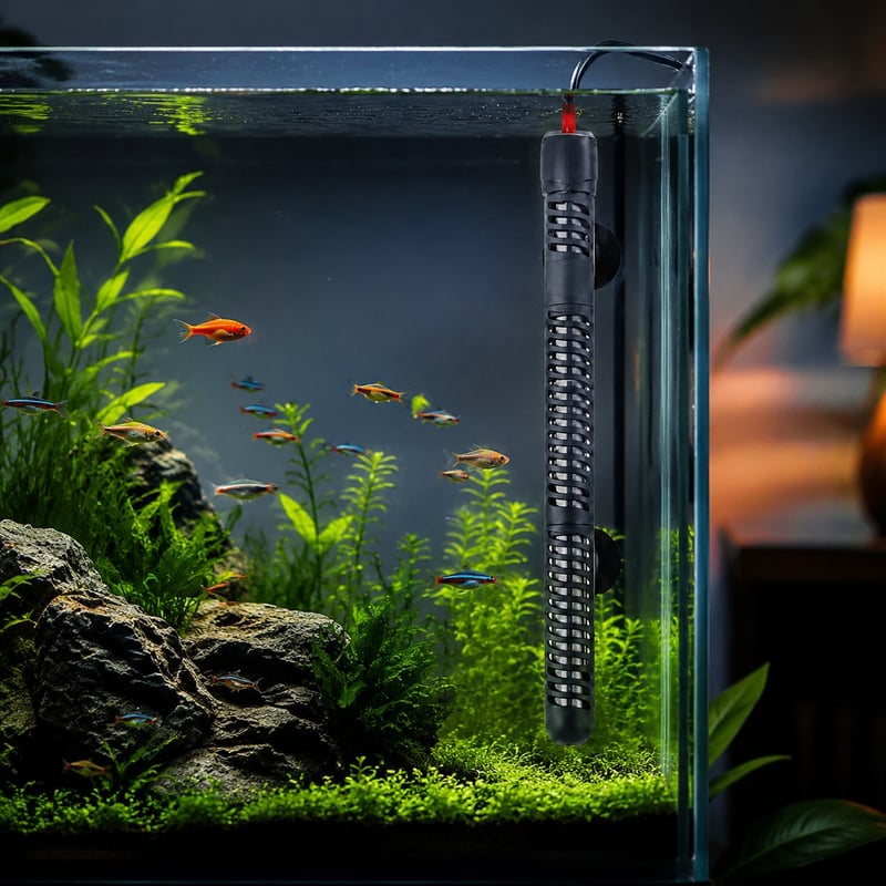 Imagen de funciones del calentador de acuario de cuarzo digital WK087, modelo WK087, para distribuidores de equipos de acuario y equipos de compras