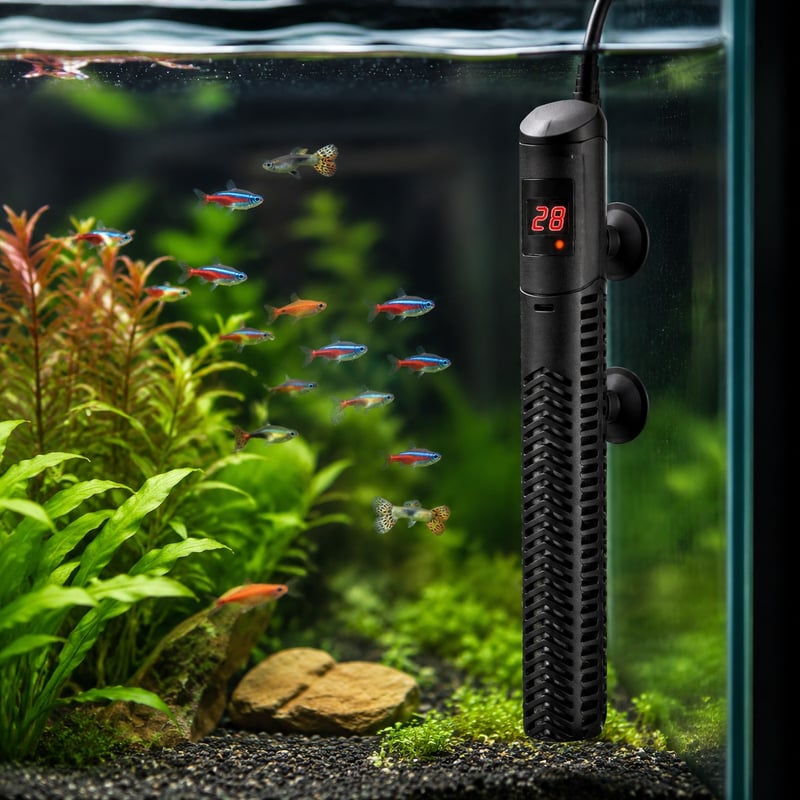 Imagen de detalle 3 del calentador de cuarzo digital para acuarios WK090, modelo WK090, para compradores mayoristas y OEM de equipos para acuarios