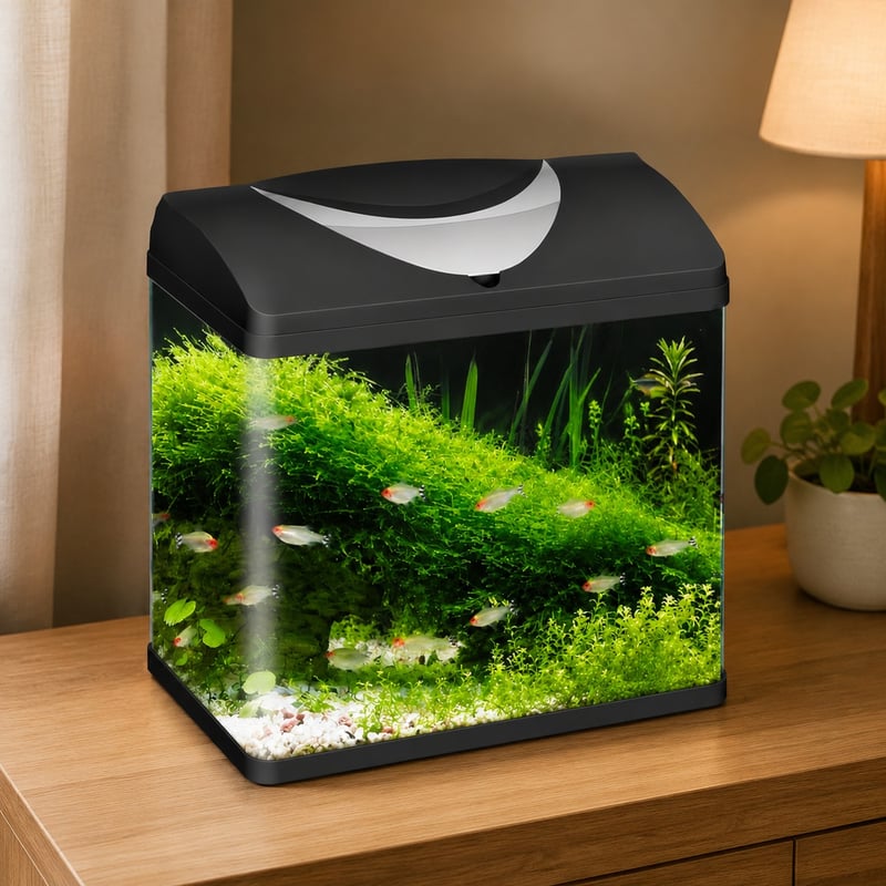 Imagen de funciones del modelo WK095 Glass Aquarium Fish Tank para distribuidores y equipos de compras de acuarios