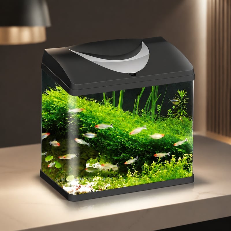 Imagen de ventajas del modelo WK095 Glass Aquarium Fish Tank para distribuidores y equipos de compras de acuarios