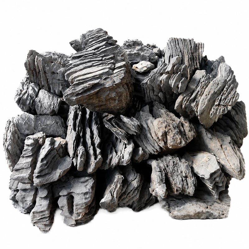 Imagen de detalle 8 de WK096 Layered Blue Stone, modelo WK096, para compradores de decoración de acuarios y aquascaping al por mayor y OEM
