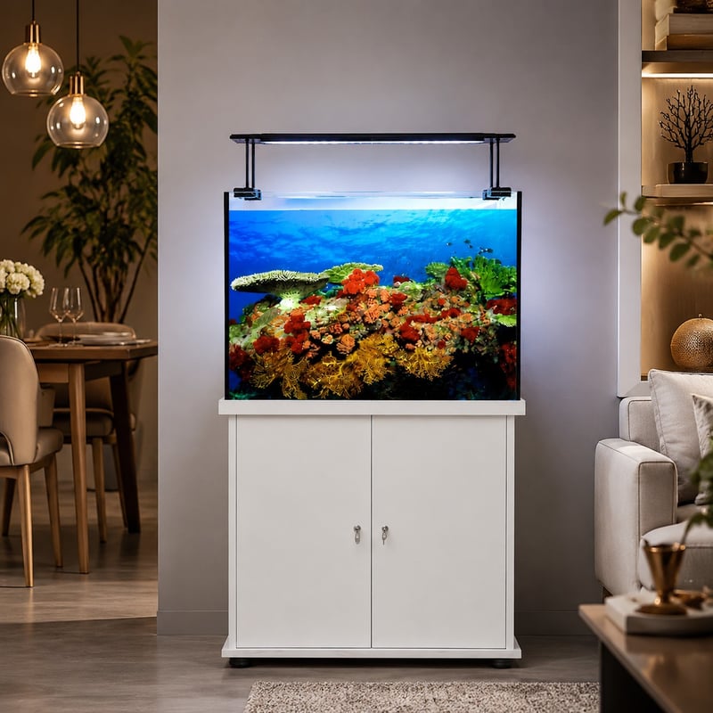 Imagen de funciones del conjunto de acuario WK102 con luz LED ultradelgada con clip, modelo WK102, para distribuidores y equipos de abastecimiento de acuarios