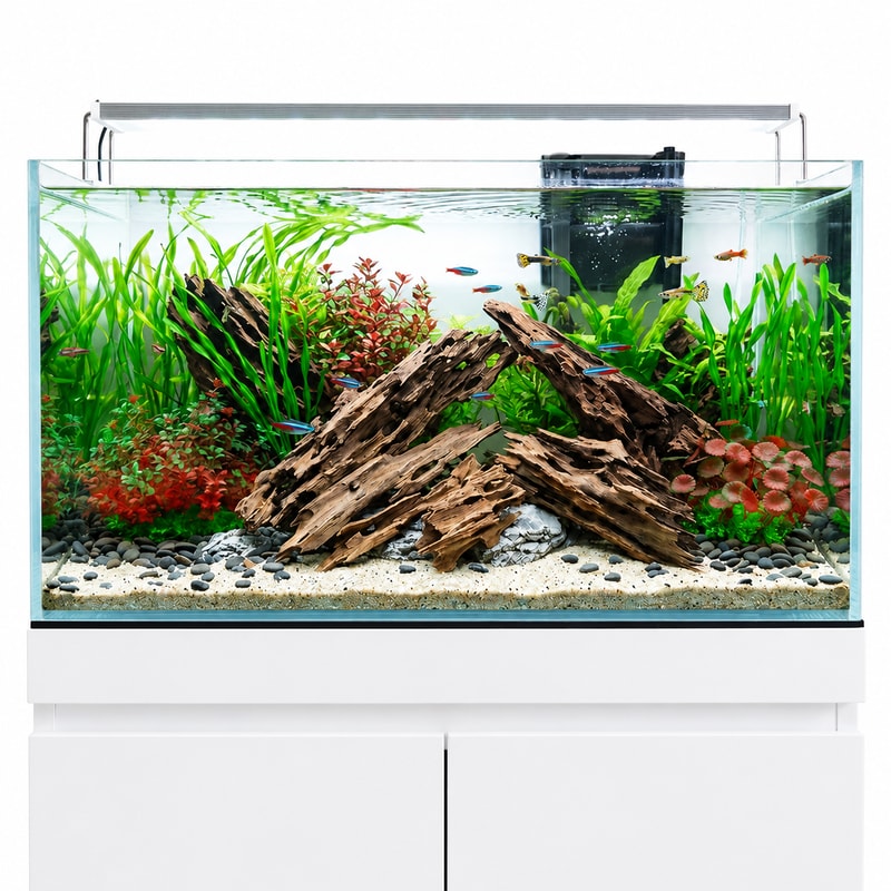 Imagen de detalle 5 de la madera flotante natural WK109 para acuarios, modelo WK109, para mayoristas y compradores OEM de decoración para aquascaping