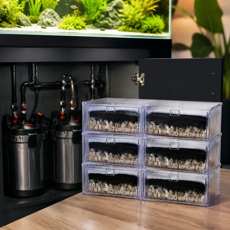 Imagen de detalle 3 del sistema de filtración biológica de goteo para acuarios WK128, modelo WK128, para compradores mayoristas y OEM de equipos para acuarios