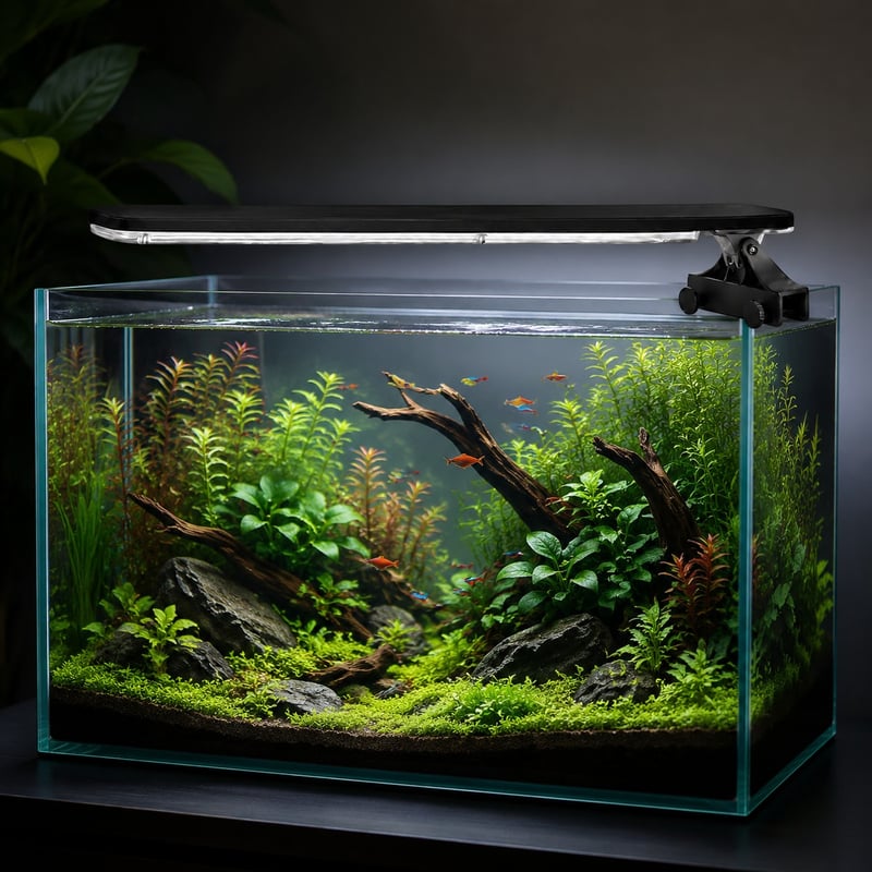 Imagen de detalle 2 de la luz para acuarios ultrafina con pinza WK129, modelo WK129, para compradores mayoristas y de equipos de acuario OEM