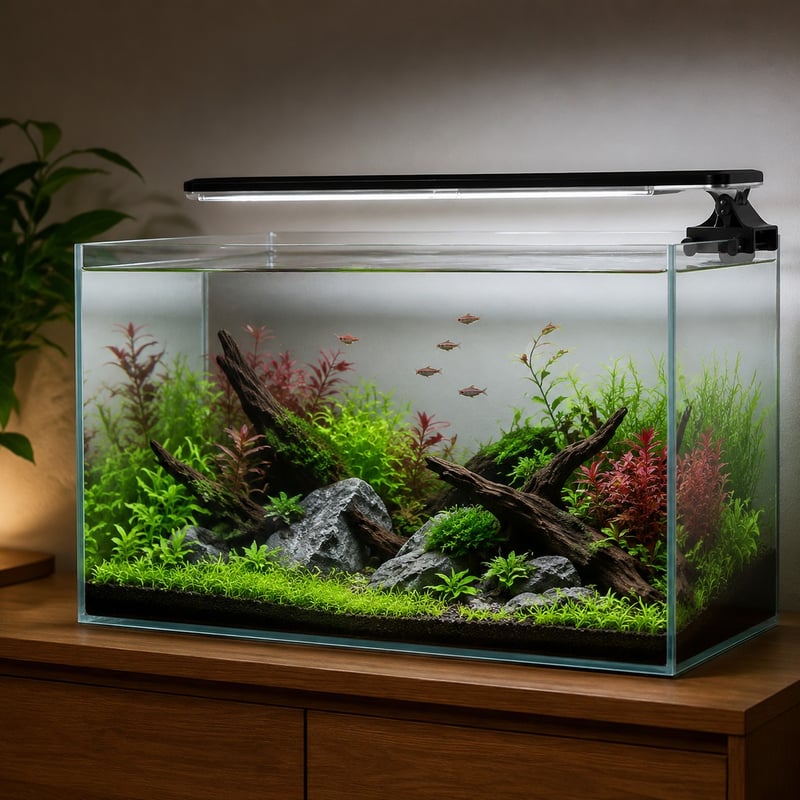 Imagen de detalle 3 de la luz para acuarios ultrafina con pinza WK129, modelo WK129, para compradores mayoristas y de equipos de acuario OEM