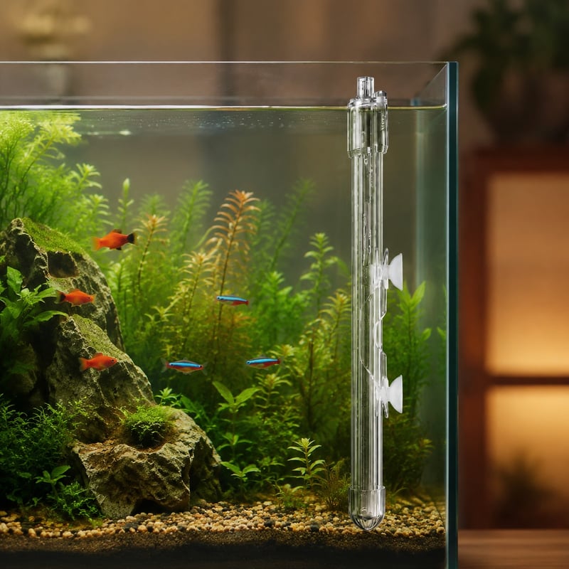 Imagen de funciones del calentador de acuario de cuarzo WK131, modelo WK131, para distribuidores de equipos para acuarios y equipos de abastecimiento