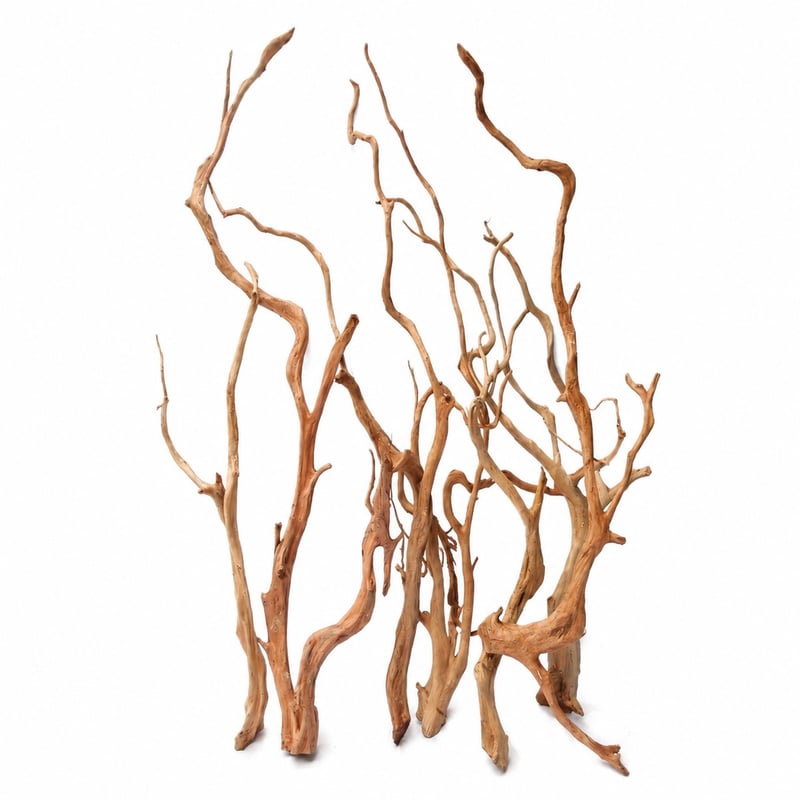 Imagen de detalle 3 de la decoración de aquascaping de madera flotante como refugio para gambas WK132, modelo WK132, para compradores al por mayor y OEM de decoración para acuarios