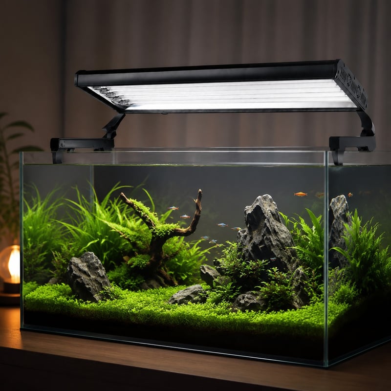 Imagen de las ventajas del modelo WK135 de la luminaria para acuarios WK135 de 6 tubos T5 HO para distribuidores y equipos de abastecimiento de equipos para acuarios