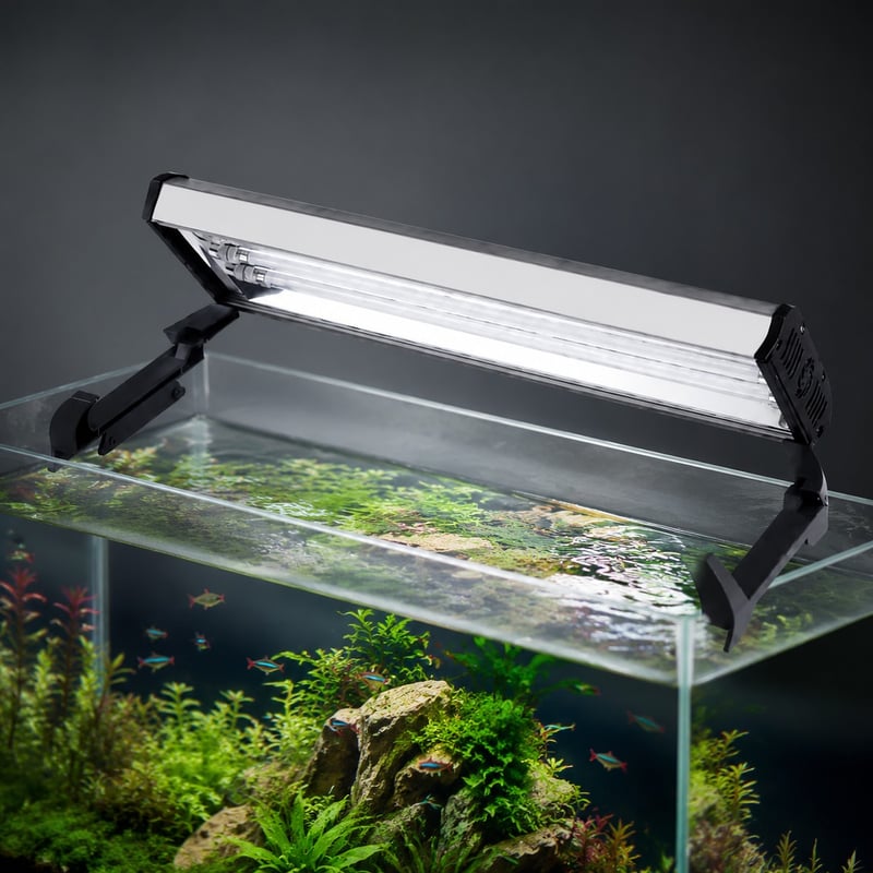 Imagen de detalle 3 de la luminaria para acuarios WK136 de 4 tubos T5 HO, modelo WK136, para compradores mayoristas y OEM de equipos para acuarios
