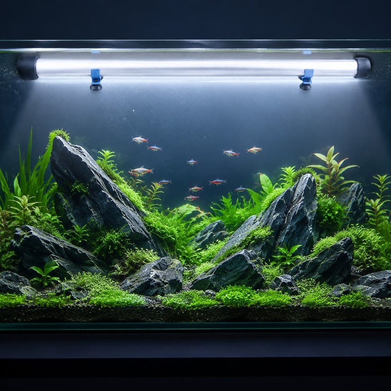 Imagen de detalle 2 de la luminaria sumergible para acuario T5 T8 T9 WK137, modelo WK137, para compradores mayoristas y OEM de equipos para acuarios