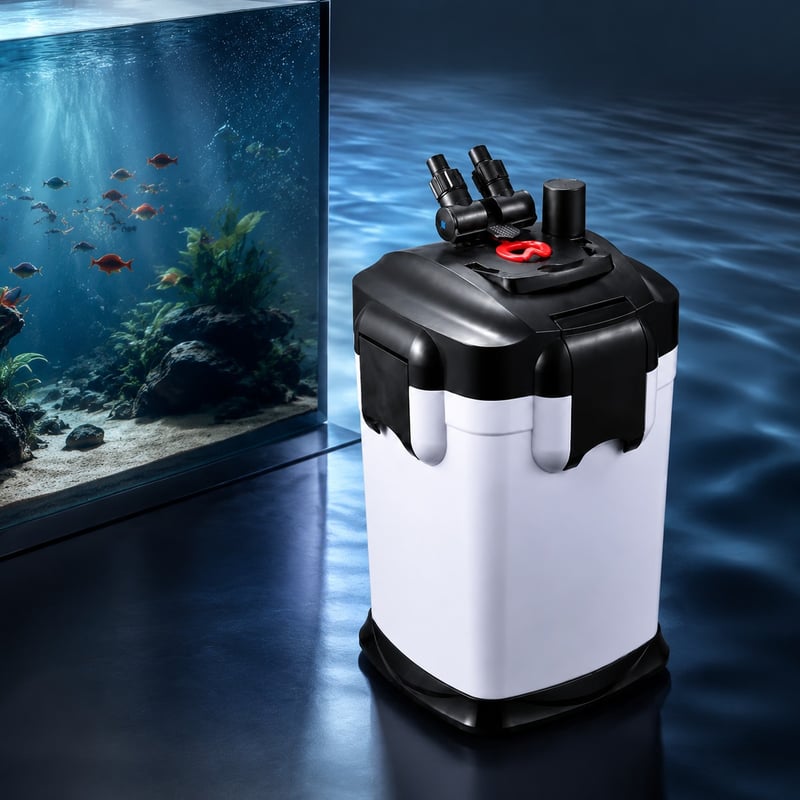 Imagen de ventajas del filtro de canasta externo UV WK148, modelo WK148, para distribuidores y equipos de compras de soporte de filtración para acuarios