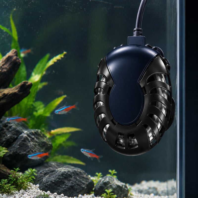 Imagen de rendimiento del calentador de acuario con pantalla digital WK150, modelo WK150, para distribuidores de equipos de acuario y equipos de aprovisionamiento