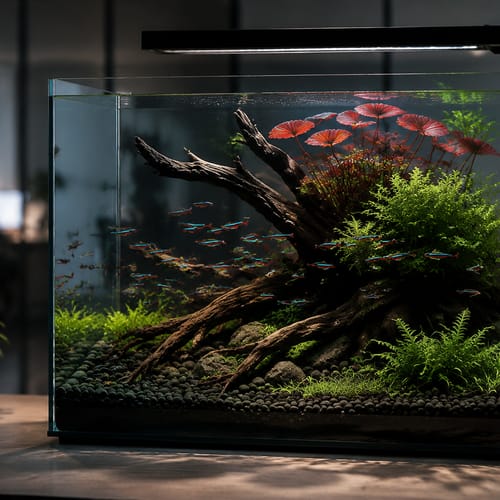 Decoración de estilo de vida con madera flotante para aquascaping de WKAQOO, destinada al abastecimiento de decoración para acuarios de marca blanca, para compradores mayoristas, OEM y distribuidores de acuarios